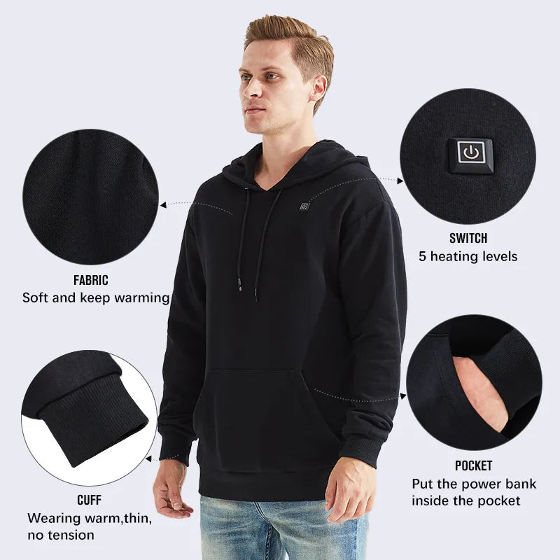 CozyWarm Unisex Heated Hoodie