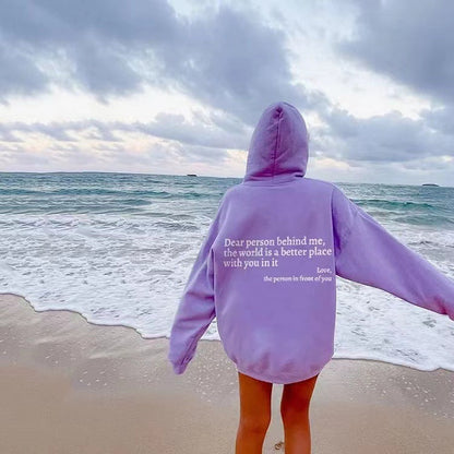 "Dear Person behind Me" Hoodie